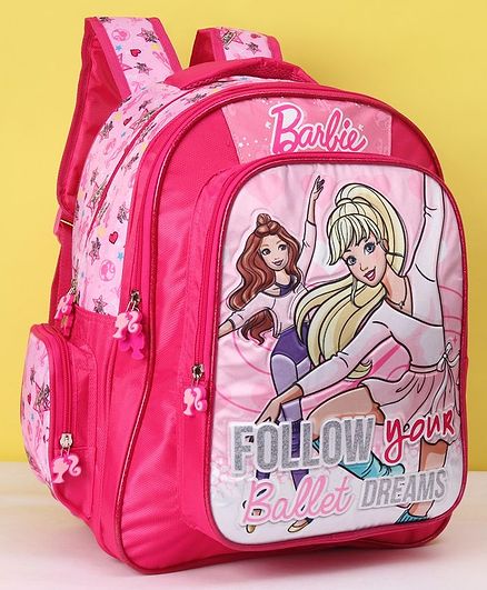 Barbie School Bag Pink - 16 inches