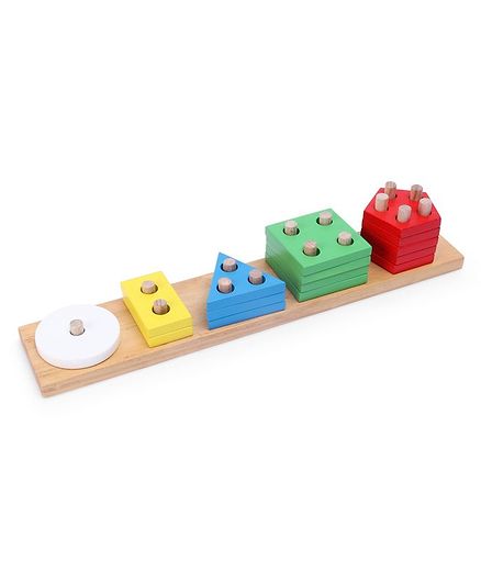 Little Genius Geo Shape Sorting Board - Multicolour