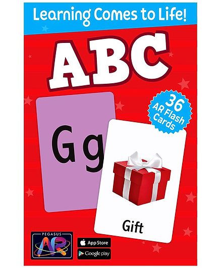 Pegasus ABC AR Flash Cards for Children - 36 Flash Cards