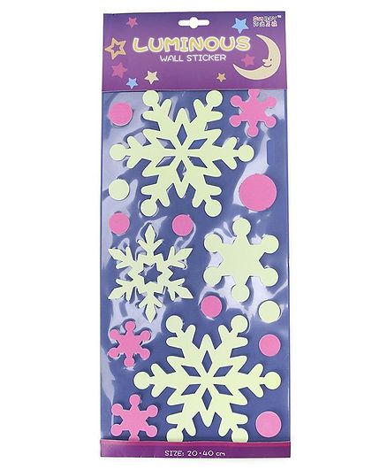 Luminous Wall Stickers & Decals Star & Dots Shape - Pink Green