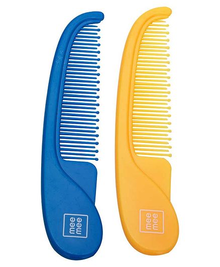 Mee Mee Easy Grip Baby Comb Pack of 2 - Blue Orange