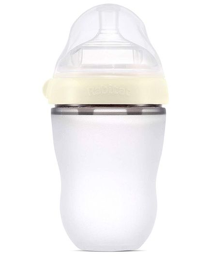Rabitat Squeezy Feeding Bottle Daisy White - 250 ml