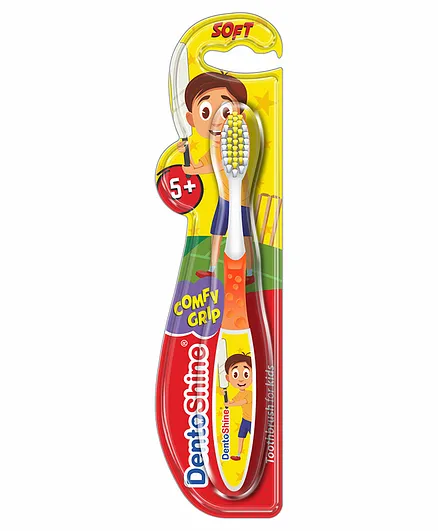 DentoShine Comfy Grip Toothbrush - Orange