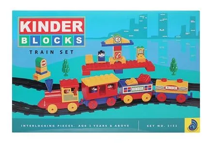 Peacock Kinder Blocks - Train Set
