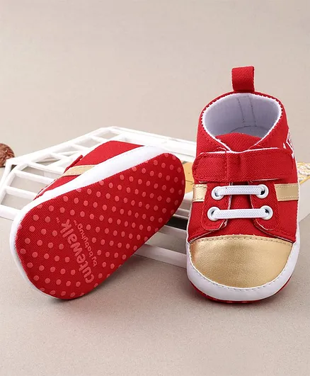 Cute Walk by Babyhug Booties - Red