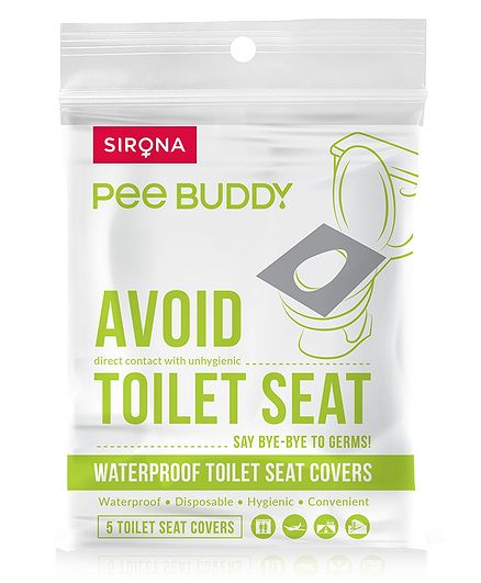 PeeBuddy Waterproof Toilet Seat Cover - 5 Toilet Sheets