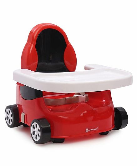 Mothertouch Car Shaped Feeding Booster Seat - Red Black