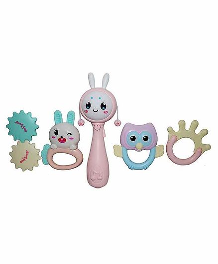 Planet of Toys Colorful Lovely Attractive Musical Rattle Toy - 5 Pieces