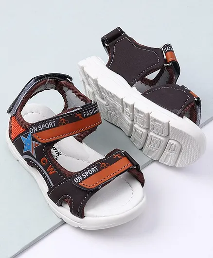 Cute Walk by Babyhug Sandals Fashion Sport Print - Brown