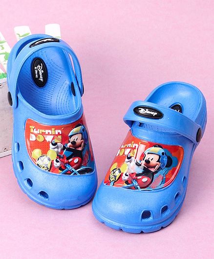 Cute Walk by Babyhug Clogs Minnie Mouse Print - Blue
