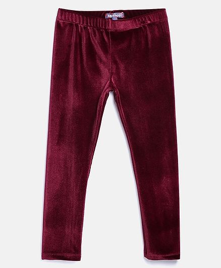 Nauti Nati Full Length Elasticated Leggings - Maroon