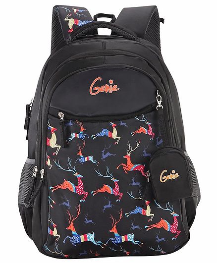 Genie Dasher Backpack Black - 17 Inches
