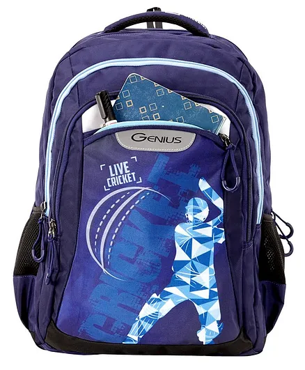 Genius Master School Bag Blue - 16.9 Inches
