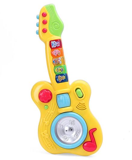 Musical Guitar With Light - Yellow