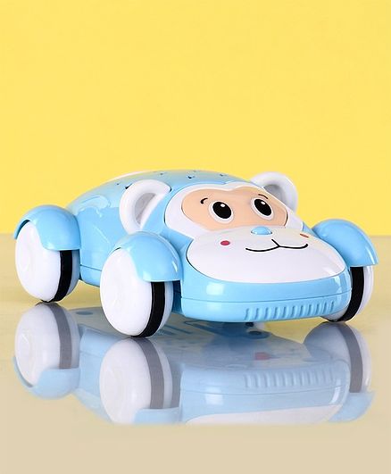 Monkey Shaped Friction Toy Car - Blue