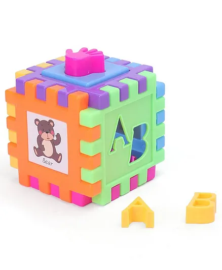 3D Interlocking Block Puzzle - Multicolor