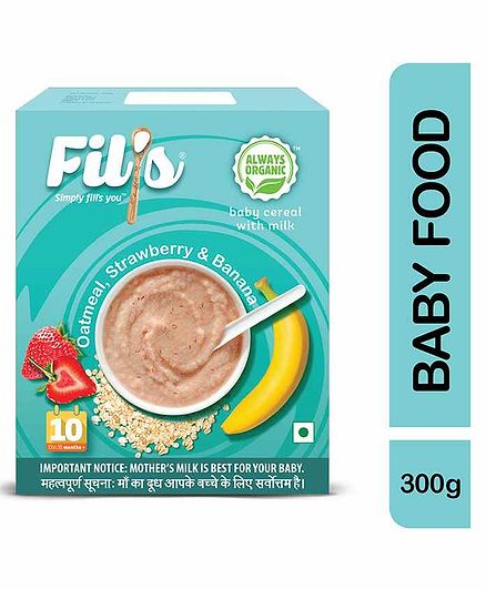 Fil's Cereal With Milk Oatmeal Strawberry & Banana - 300 gm