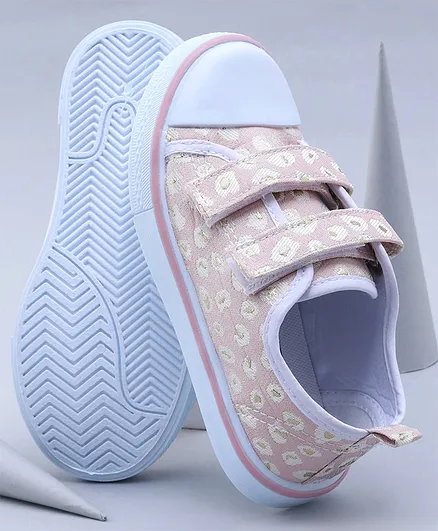 Cute Walk by Babyhug Canvas Shoes - Cream