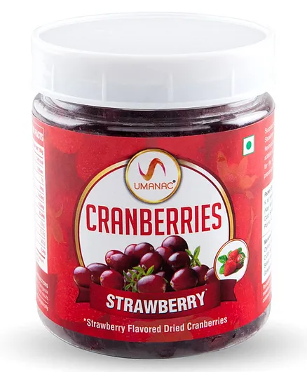 Umanac Cranberries Strawberry Flavored - 250 gm