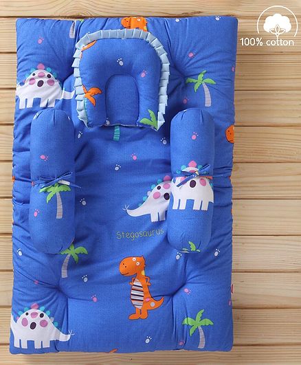 Babyhug Bedding Set Dino Print - Blue