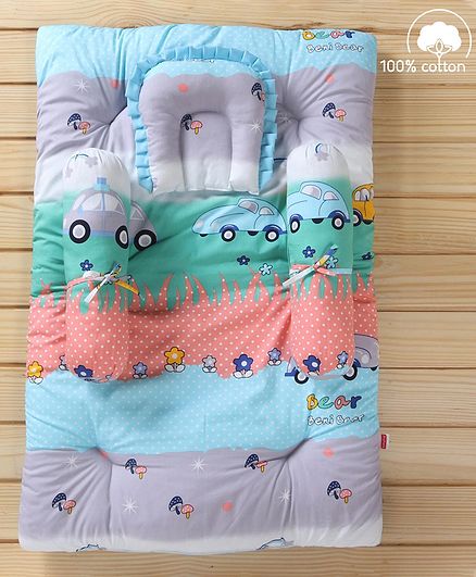 Babyhug Bedding Set Parkland Print - Multicolor