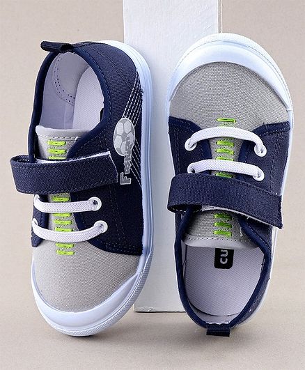 Cute Walk by Babyhug Casual Shoes Football Print - Grey