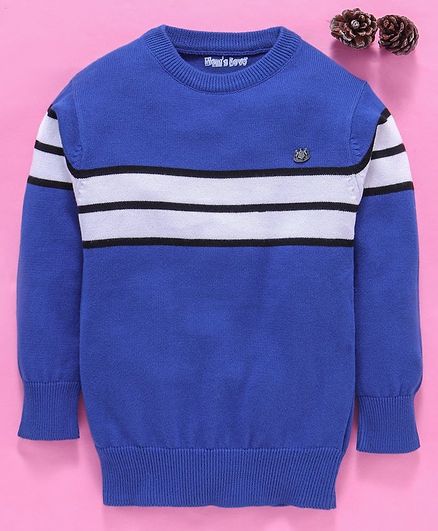 Mom's Love Full Sleeves Sweater - Royal Blue