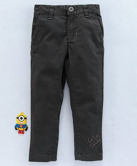 UFO Solid Full Length Pants - Dark Grey