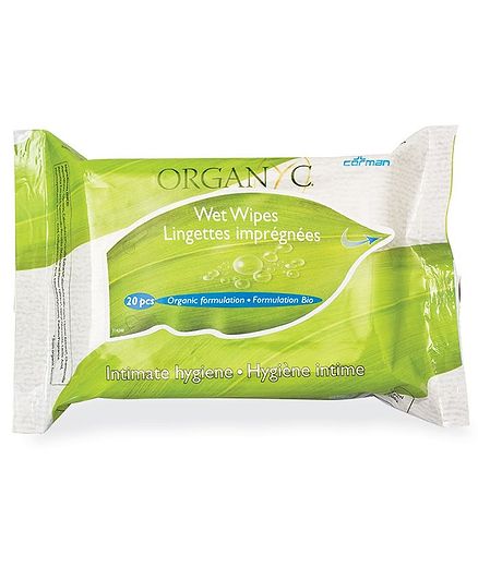 Organ(y) Feminine Intimate Hygiene Cotton Wipes - 20 Pieces