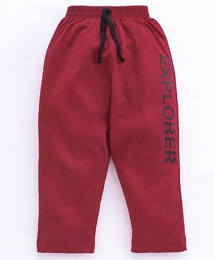 Doreme Full Length Lounge Pant Explorer Print - Maroon