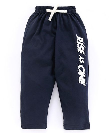 Doreme Full Length Lounge Pant Rise Print - Navy Blue