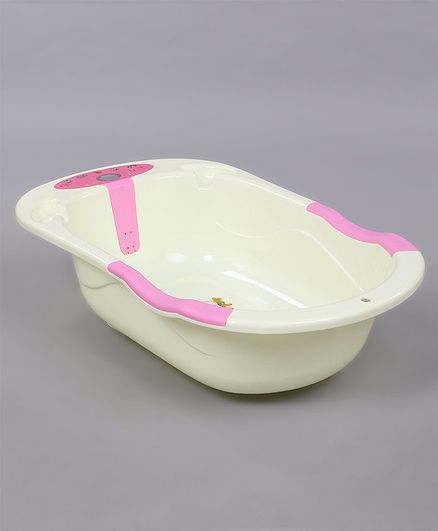 Large Baby Bath Tub With Thermometer & Music - Red White