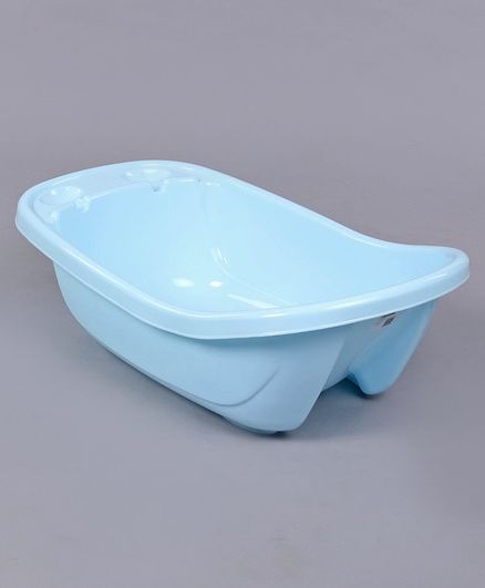 Medium Size Baby Bath Tub Cartoon Print - Blue