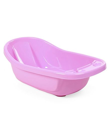 Medium Size Baby Bath Tub Cartoon Print - Pink