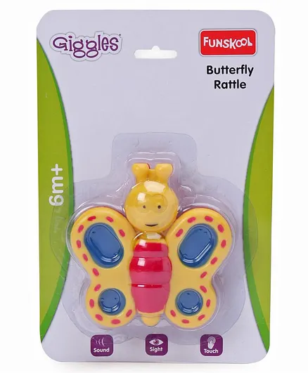 Giggle Toys Butterfly Rattle (Color May Vary)
