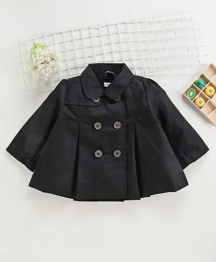 ToffyHouse Full Sleeves Denim Jacket - Black