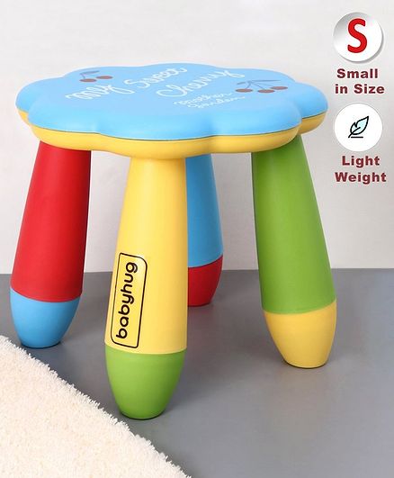 Babyhug Kids Stool Floral Design - Blue Multicolor