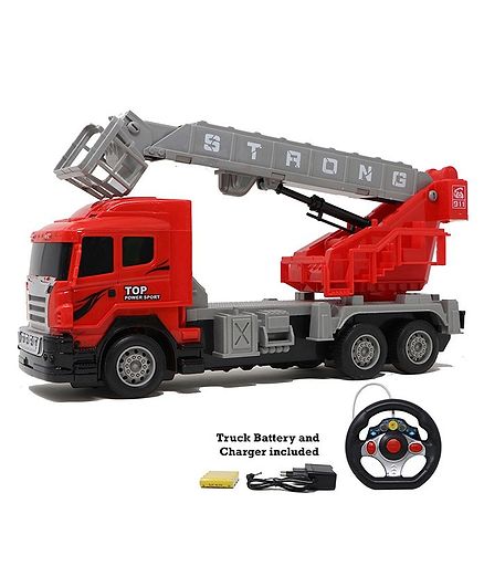 Zest 4 Toyz Steering Remote Controlled Fire Fighting Truck - Red