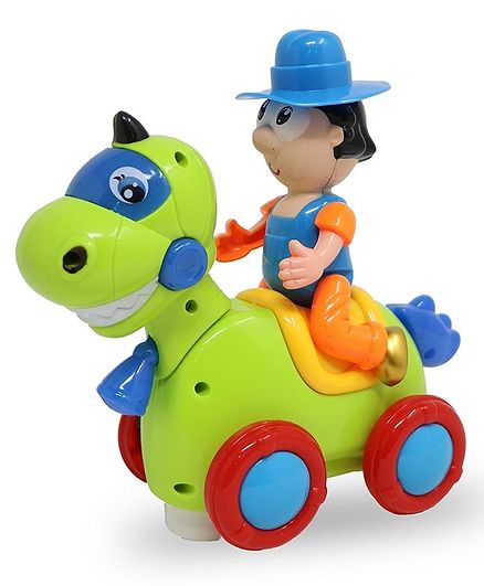 Zest 4 Toyz Bump and Go Swinging Animal Toy With Lights Music - Assorted Color