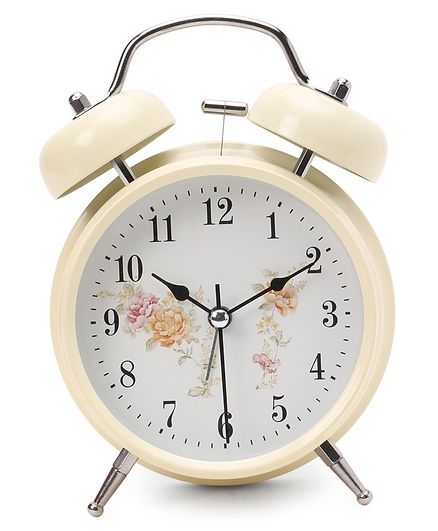 Round Shape Alarm Clock - Cream