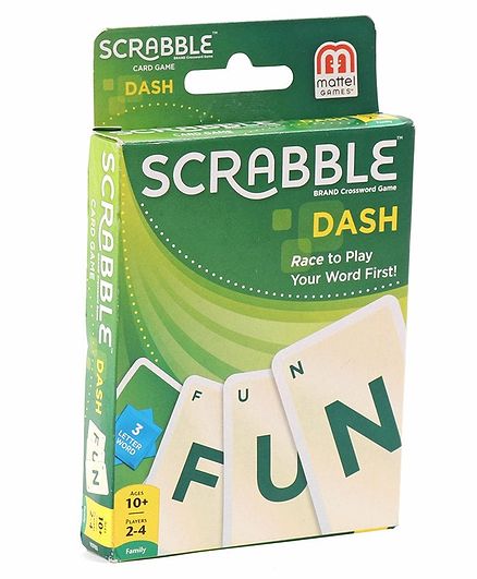 Mattel Scrabble Dash Card Game - Green