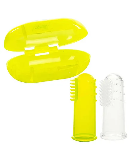 Mee Mee Unique Finger Brush - Yellow