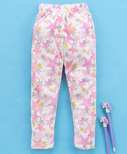 Eteenz Full length Leggings Star Print - Pink