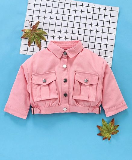 Kookie Kids Full Sleeves Jacket - Light Pink