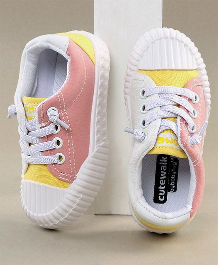 Cute Walk by Babyhug Canvas Shoes - Multicolor