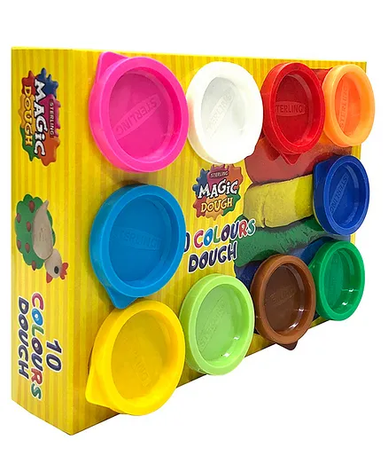 Sterling Magic Dough Pack Of 10 - Multicolor