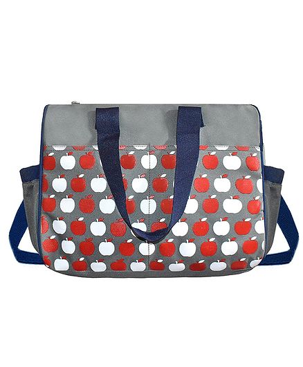 VParents Dimpy Dimpy Multipurpose Diaper Bag Cum Mother Bag - Grey