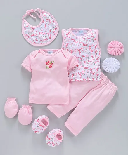 Montaly Infant Clothing Gift Set Pack of 8 - Pink