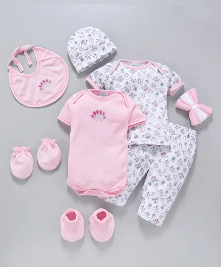Montaly Infant Clothing Gift Set Pack of 10 - Pink