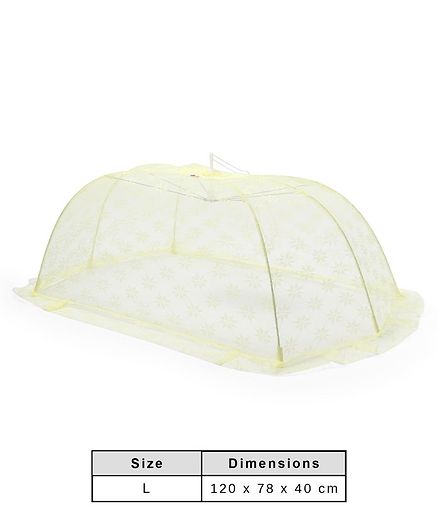 Babyhug Portable Baby Mosquito Net Large - Yellow